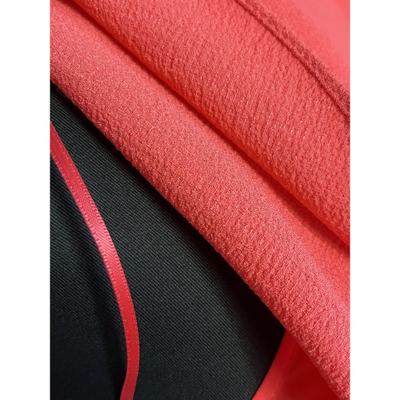 Heritage H Halston Coral Ruffle Wrap Maxi Dress Women Medium Elegant - Picture 9 of 9